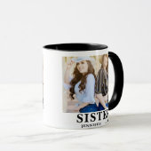 Mug Personalized Name Photo Sister  (Devant droit)