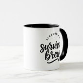 Mug Personalized Name “Survival Brew” Funny Coffee (Devant droit)
