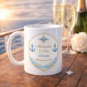 Mug Personalized Nautical Honeymoon Crest