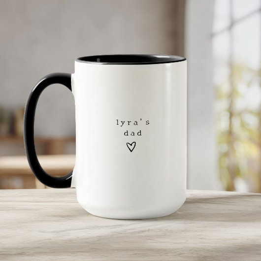 Mug Personalized New Dad  Cute First Time Father