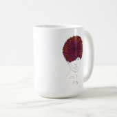Mug Personalized November Birth Flower Portrait (Devant droit)