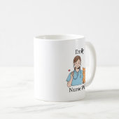 Mug Personalized Nurse Cat Cute RN Gift with Name (Devant droit)