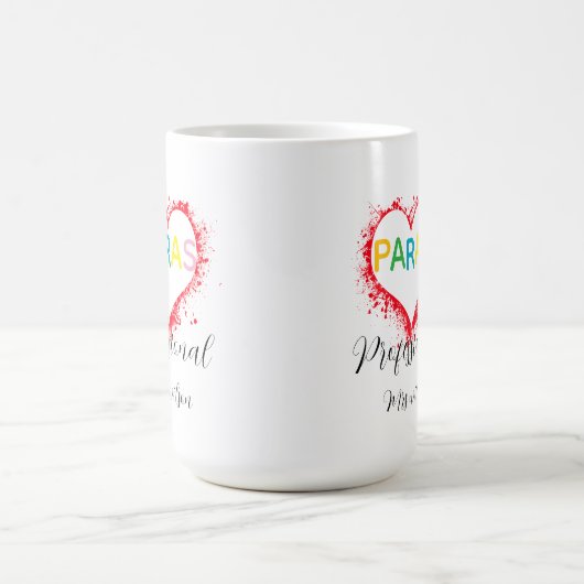 Mug Personalized paraprofessional educator teacher (Centre)