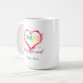 Mug Personalized paraprofessional educator teacher (Devant gauche)