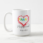 Mug Personalized paraprofessional educator teacher (Gauche)