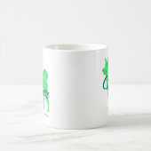 Mug Personalized Pastel Green Color Shiba Inu Dog 柴犬 (Centre)