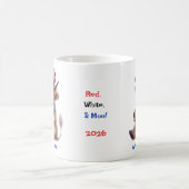 Mug Personalized Patriotic Baby Highland Cow Coffee (Centre)
