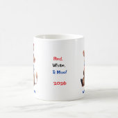 Mug Personalized Patriotic Baby Highland Cow Coffee (Centre)