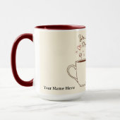 Mug Personalized Perfect Blend Heart Couple (Gauche)