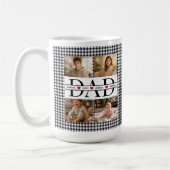 Mug Personalized Photo Collage & Kids' Names "DAD" (Gauche)
