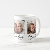 Mug Personalized Photo Grandma Established Year (Devant droit)
