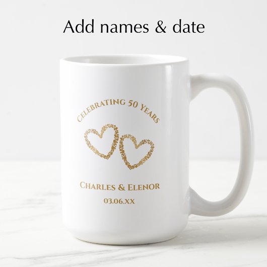 Mug Personalized Photo Keepsake 50th Anniversary Gift