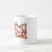 Mug Personalized Pink Bow Name Mug, Coquette Custom Na (Centre)