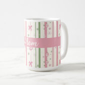Mug Personalized Pink Coquette Mom Holiday (Devant droit)