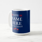 Mug Personalized Political Election Campaign Candidate (Devant gauche)
