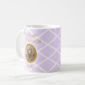 Mug Personalized Poodle Photo | Lavender Poodle Mom (Devant gauche)