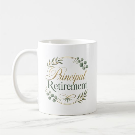 Mug Personalized Principal Retirement Gift (Gauche)