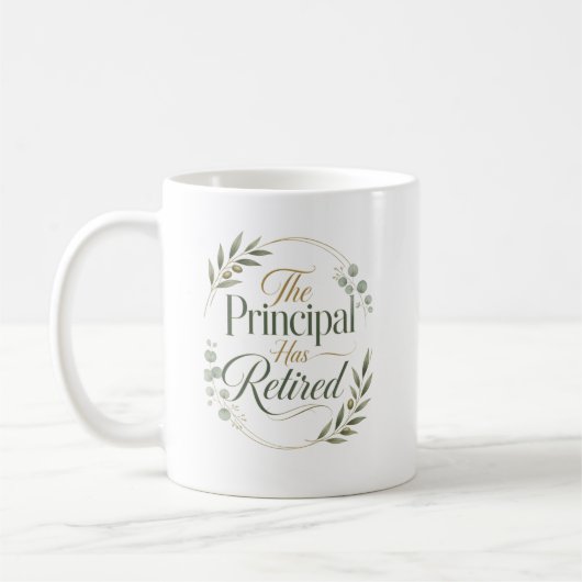 Mug Personalized Principal Retirement Gift (Gauche)
