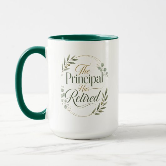 Mug Personalized Principal Retirement Gift (Gauche)