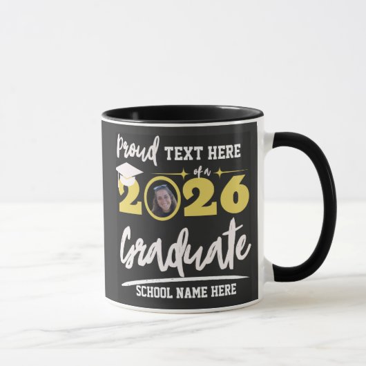 Mug Personalized Proud Family Graduation Class of 2026 (Droite)