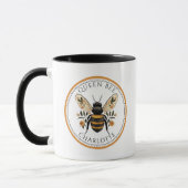 Mug Personalized Queen Bee Floral (Gauche)