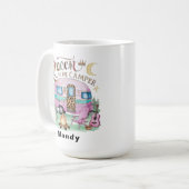 Mug Personalized "Queen of the Camper" Glamping (Devant gauche)