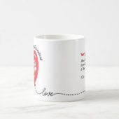 Mug Personalized Red Heart Balloon with Chinese word (Centre)