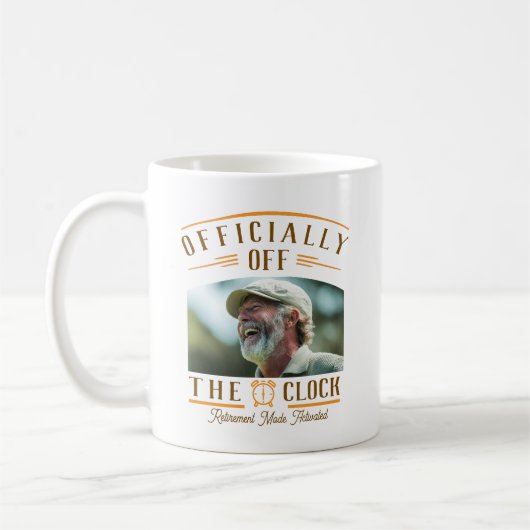 Mug Personalized Retiree Party Favor Retirement Photo  (Gauche)