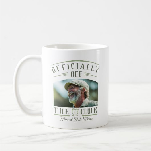 Mug Personalized Retiree Party Favor Retirement Photo  (Gauche)