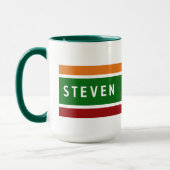Mug Personalized Retro Gas Station Name Coffee Gift (Gauche)