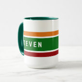 Mug Personalized Retro Gas Station Name Coffee Gift (Devant gauche)