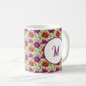 Mug Personalized Romantic Spring Girly Flowers (Devant droit)