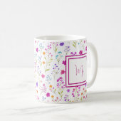 Mug Personalized Romantic Spring Girly Flowers  (Devant droit)