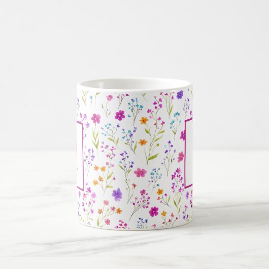 Mug Personalized Romantic Spring Girly Flowers (Centre)