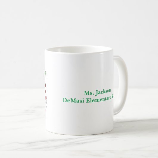 Mug Personalized Santa's Favorite Speech Therapist (Devant droit)