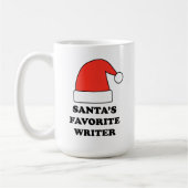 Mug Personalized Santa's Favorite Writer (Gauche)
