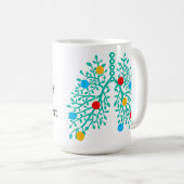 Mug Personalized Santa's Pulmonary technologist (Devant droit)