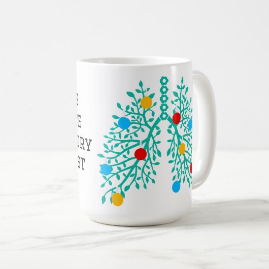 Mug Personalized Santa's Respiratory Therapist (Devant droit)