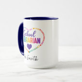 Mug Personalized School Librarian Day | Custom Name  (Devant gauche)