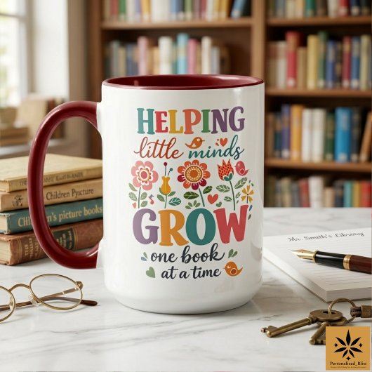 Mug Personalized School Librarian | Happy School 