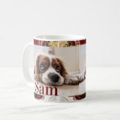 Mug Personalized simple dog Photo and name keepsake  (Devant gauche)