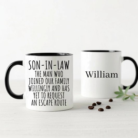 Mug Personalized Son in Law 