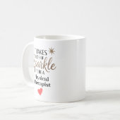Mug Personalized Sparkle Physical Therapist (Devant gauche)