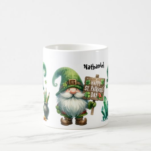 Mug Personalized St. Patrick's Day Leprechauns Ceramic (Centre)