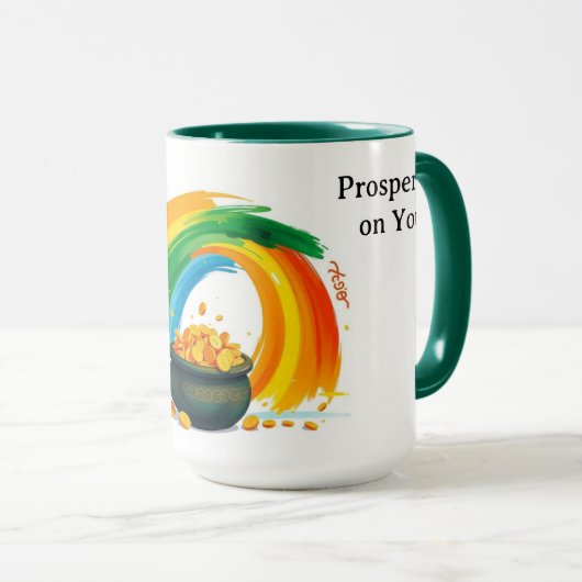 Mug Personalized St. Patrick's Day Pot of Gold (Devant droit)