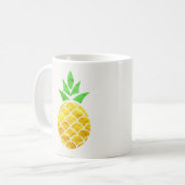 Mug Personalized Summer Foil Gold Geometric Pineapple. (Devant gauche)