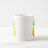 Mug Personalized Summer Foil Gold Geometric Pineapple. (Centre)
