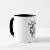 Mug Personalized Super Mom with Son and Daughter Gift (Devant gauche)