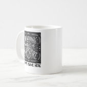 Mug Personalized Teacher Appreciation Chalkboard Heart (Devant gauche)