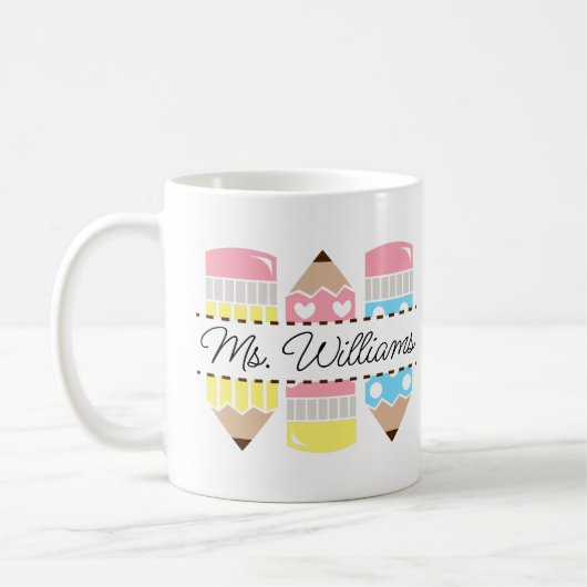 Mug Personalized Teacher Name Teacher Appreciation (Gauche)